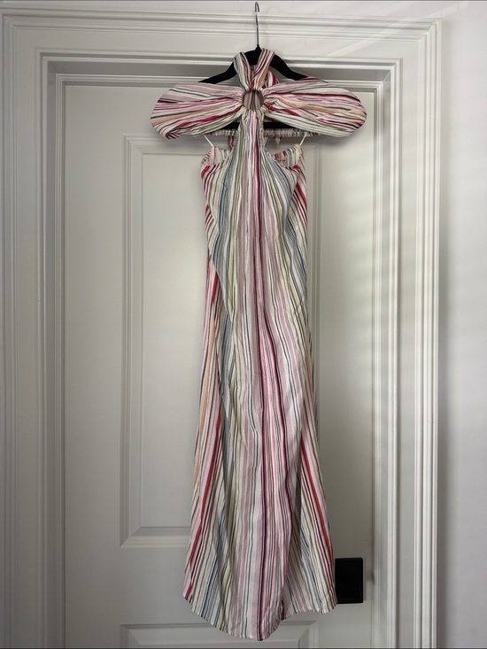 Elan Dresses & Skirts - Elan Striped Halter Maxi Dress